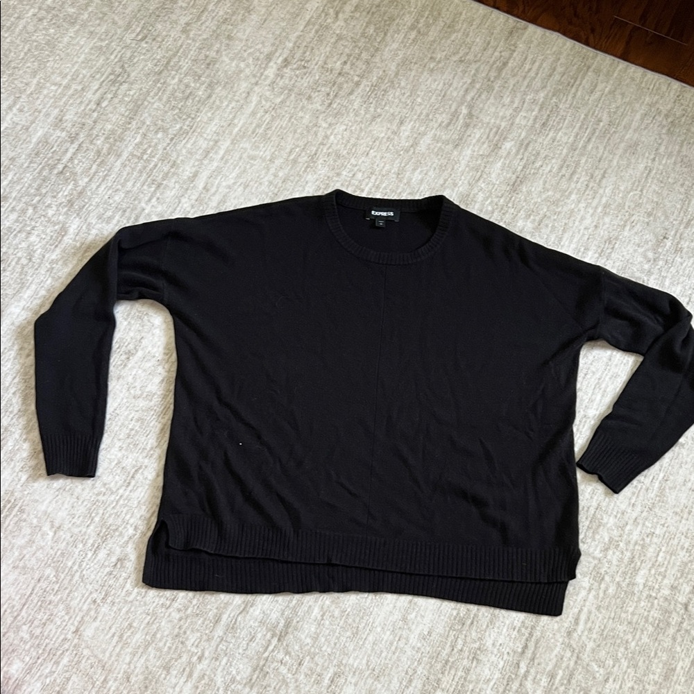 Express Black Crewneck Sweater